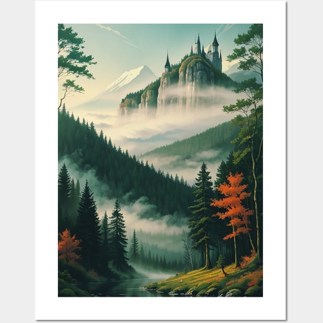 Castle on a Hill Wall Art by CursedContent